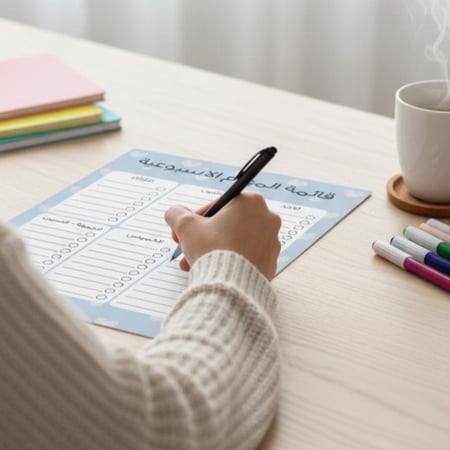 قائمة مهام اسبوعية