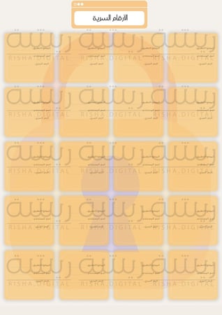 الأرقام السرية