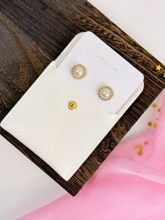 توزيعات عيد محفظة جلدية مع حلق