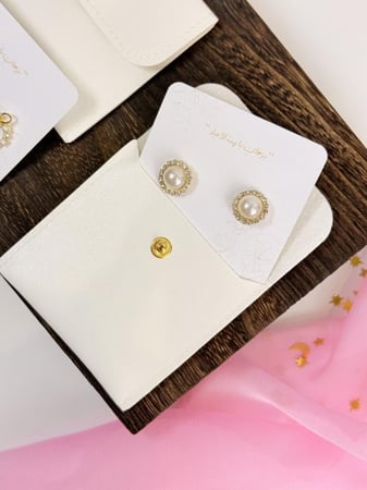 توزيعات عيد محفظة جلدية مع حلق