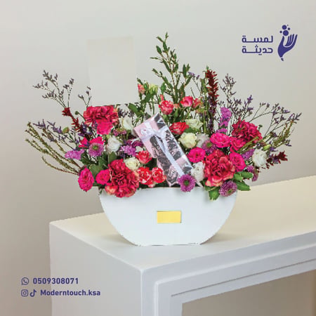 فازة خشبية - نصف دائـرة