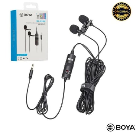 ميكروفون عالمي ثنائي الياقة من Boya By-M1DM