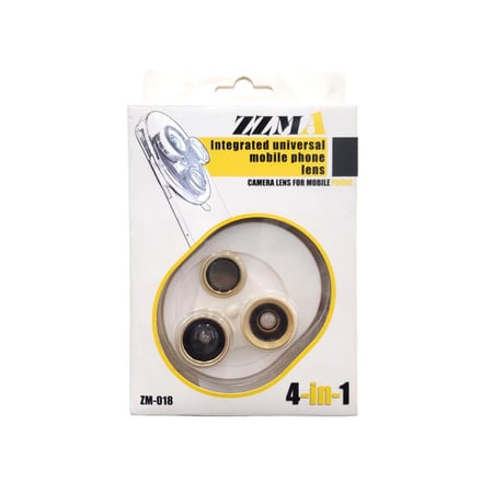 ZZM INTEGRATED UNIVERSAL MOBILE PHONE LENS 4-IN-1 ZM-018, WITHOUT DELIVERY CHARGES