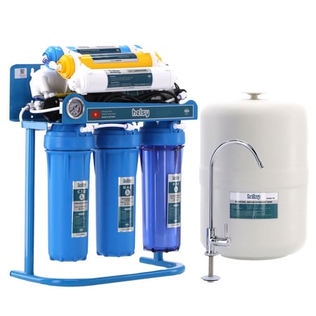 فلتر مياه منزلي 7 مراحل HELSY صناعة فيتنامية مع ستاند وضغط عالي