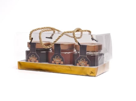 ثلاث علب 250 ملي عسل سمر - عسل سدر - عسل طلح