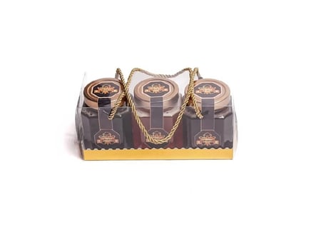 ثلاث علب 500 ملي عسل سمر - عسل سدر - عسل طلح