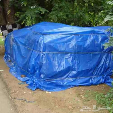 طربال أزرق 50 جرام – مقاوم للماء والشمس ومزود بحلقات معدنية للتثبيت