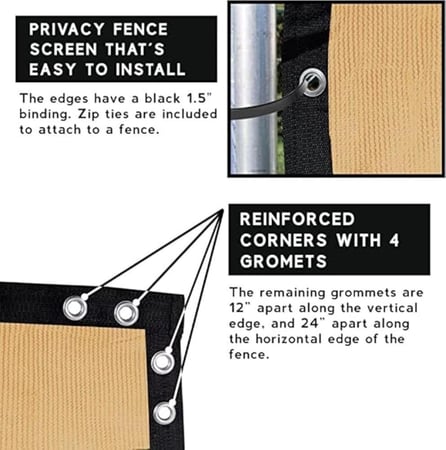 غطاء سور شبكي لحماية الخصوصية