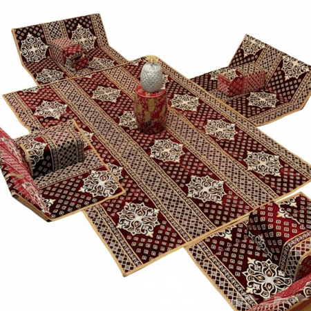 طقم جلسة ارضي للرحلات والتخييم , 9 قطع