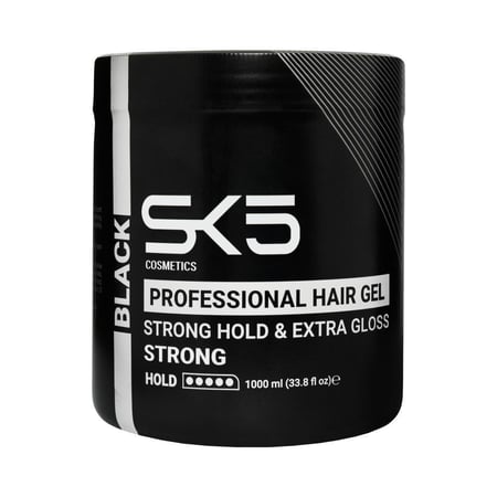SK5 | جل تثبيت الشعر الاسود لثبات قوي ولمعان جذاب | 1000 مل