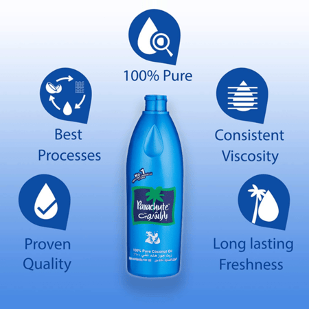 زيت جوز هند نقي 100% من باراشوت - 450مل