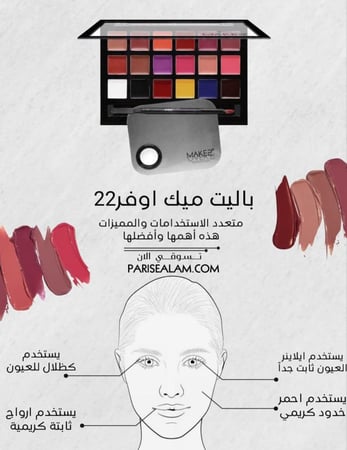 باليت ارواج ميك اوفر22