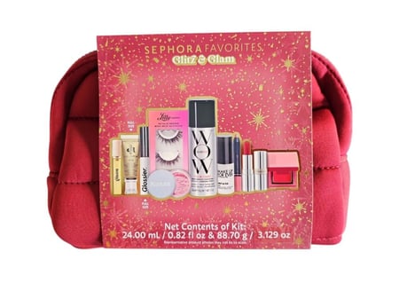 مجموعة سيفورا المفضلة للمكياج اللامع والساحر 2025 إطلالة كاملة للعطلات: تتضمن مستحضرات التجميل والشعر والرموش الأساسية للحصول على إطلالة ساحرة فورية.منتجات فاخرة متعددة العلامات