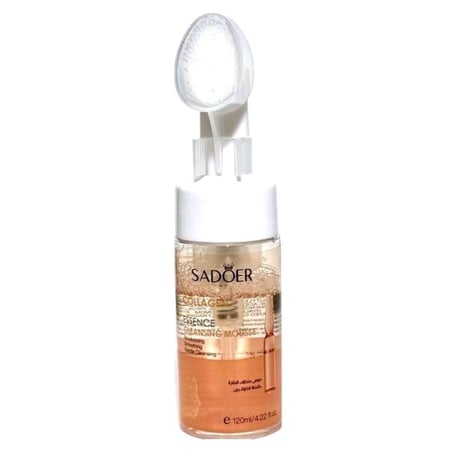 سادور غسول رغوي مدعم بفرشاة سيليكون لتنظيف وتفتيح البشرة بخلاصة الكولاجين - 120مل