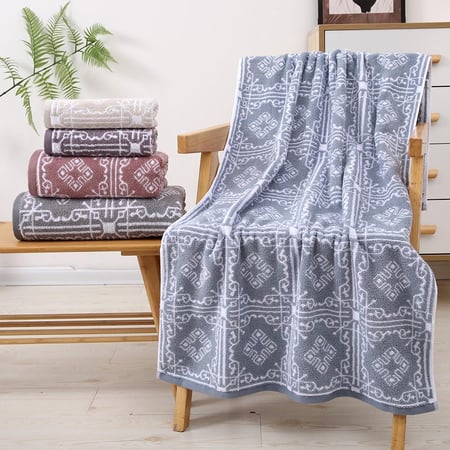 منشفة استحمام دوفت جاكار قطن 100 جودة وتجفيف سريع