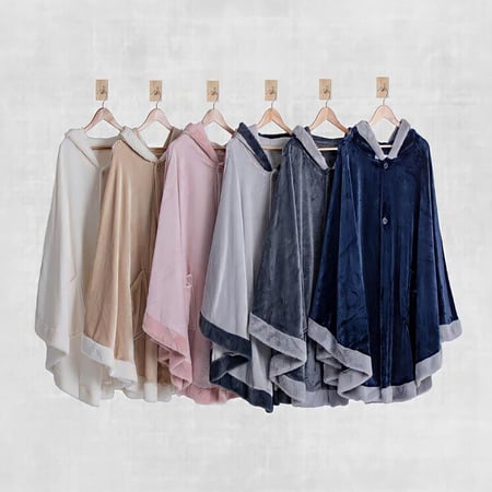 روب شتوي كانون فراشة فرو ارنب - رمادي فاتح