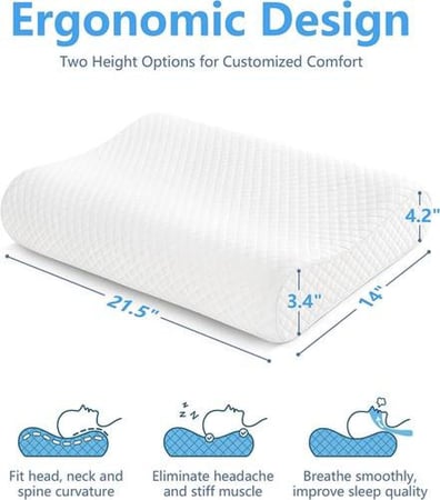 مخدة ميموري فوم للرقبة و الأكتاف فلانتيني