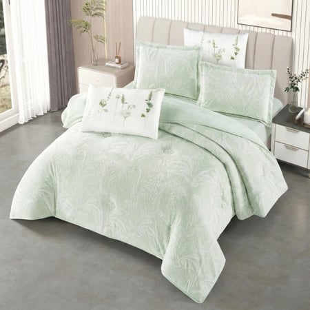 مفرش سارة شتوي فلانيل مخمل مزدوج 6 قطع مشجر ليزر ديجيتال – تيفاني