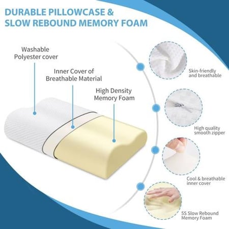مخدة ميموري فوم للرقبة و الأكتاف فلانتيني