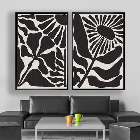 طقم مكون من عدد لوحتين بتصميم مودرن