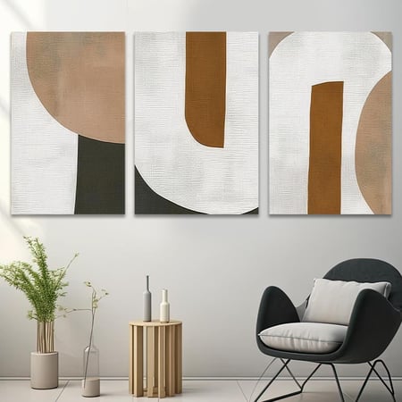 طقم من 3 لوحات بصميم مودرن