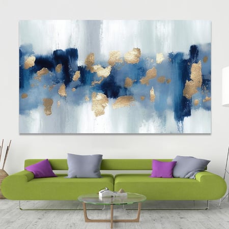 لوحة جدارية تجريدية بتصميم مودرن