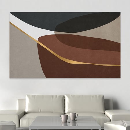 لوحة جدارية تجريدية بتصميم مودرن