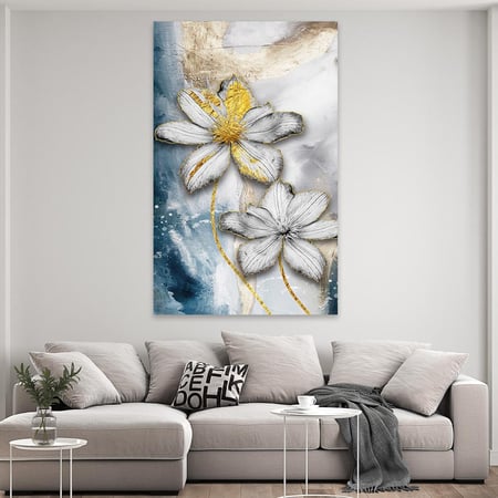 لوحة ورد بتصميم مودرن