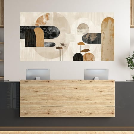 لوحة جدارية تجريدية بتصميم مودرن