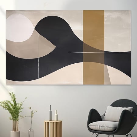 لوحة جدارية تجريدية بتصميم مودرن