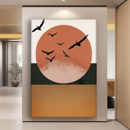 لوحة جدارية فن تجريدي مودرن