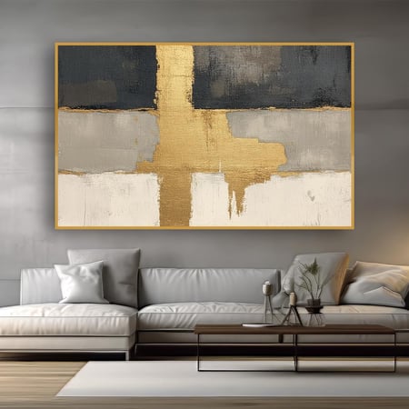 لوحة جدارية تجريدية بتصميم مودرن