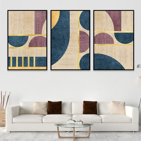 طقم من 3 لوحات بتصميم مودرن