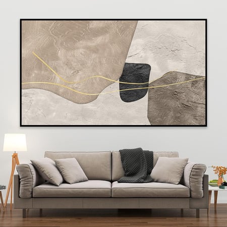 لوحة جدارية تجريدية بتصميم مودرن