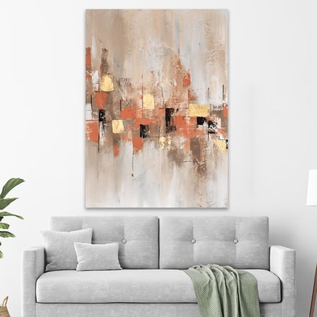 لوحة جدارية فن تجريدي مودرن