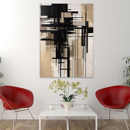 لوحة جدارية فن تجريدي مودرن