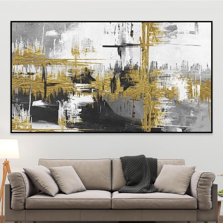 لوحة جدارية تجريدية بتصميم مودرن