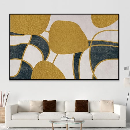 لوحة جدارية تجريدية بتصميم مودرن