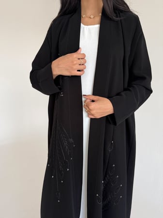 سماح | عباية صيفية كريب إندونيسي بتطريز وهاري