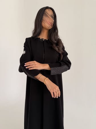 ملاك | عباية صيفية كريب إندونيسي مع تدخيلة قماش ترتر