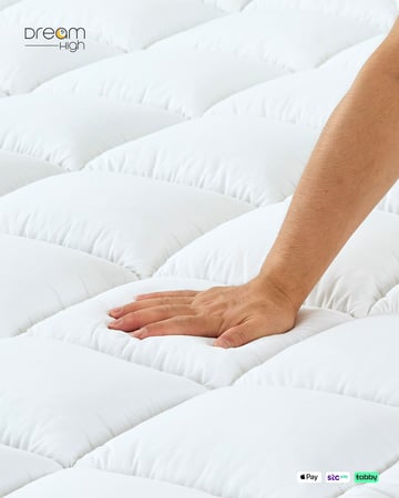 دريم هاي لباد الغيمة غطاء مرتبة مايكروفايبر - 14 سم