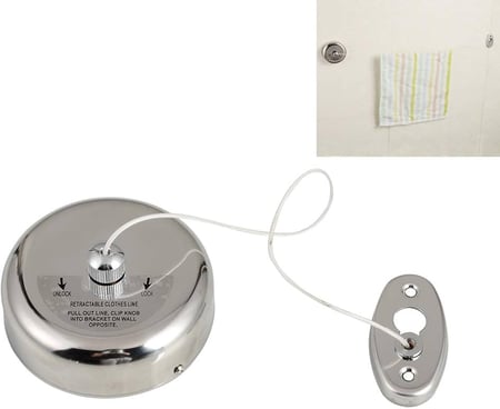 دريم هاي حبل قابل للتعديل لتعليق الملابس - فضي