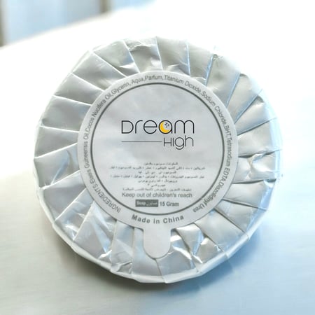 دريم هاي صابون يد  بتصميم دائري - 15 غرام - أبيض