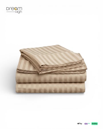 مفرش فندقي مقلم 2 سم عدة الوان