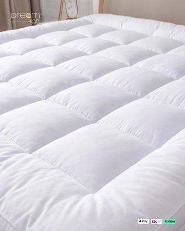 دريم هاي لباد الغيمة غطاء مرتبة قطن - 14 سم
