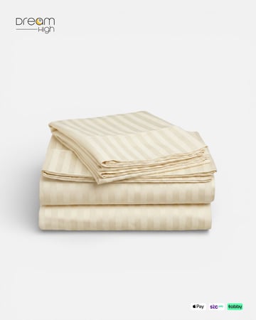 مفرش فندقي مقلم 2 سم عدة الوان