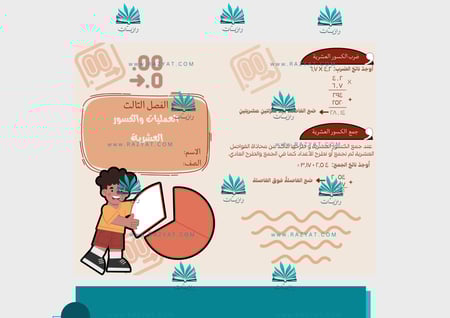 مطوية العمليات على الكسور العشرية pdf