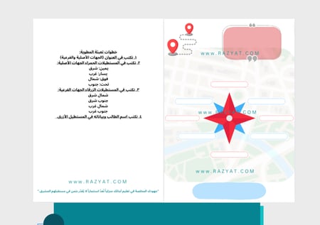 مطوية الجهات الأصلية والفرعية