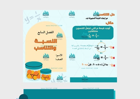 مطوية النسبة والتناسب