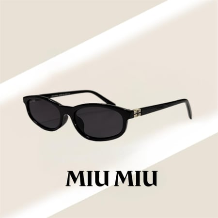 نظارة ميو ميو Line باللون الاسود